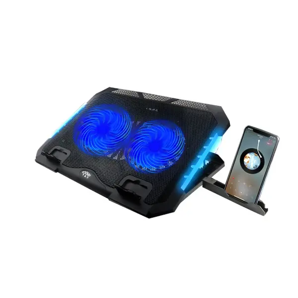 پایه خنک کننده لپ تاپ 2 فن RGB جرتک مدل KL332  - تصویر محصول